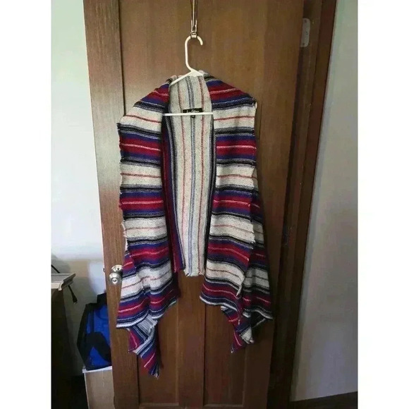 Sam Edelman Boho Vest Oversized‎ Small Boho Country Chic - Picture 1 of 4